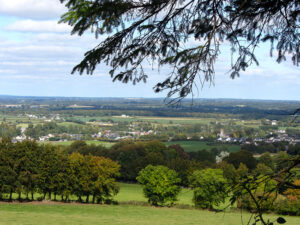 Overlooking Durrow and the surrounding countryside